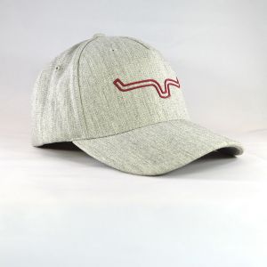 Kimes Ranch Fitted Weld Horns Hat - Heather Grey